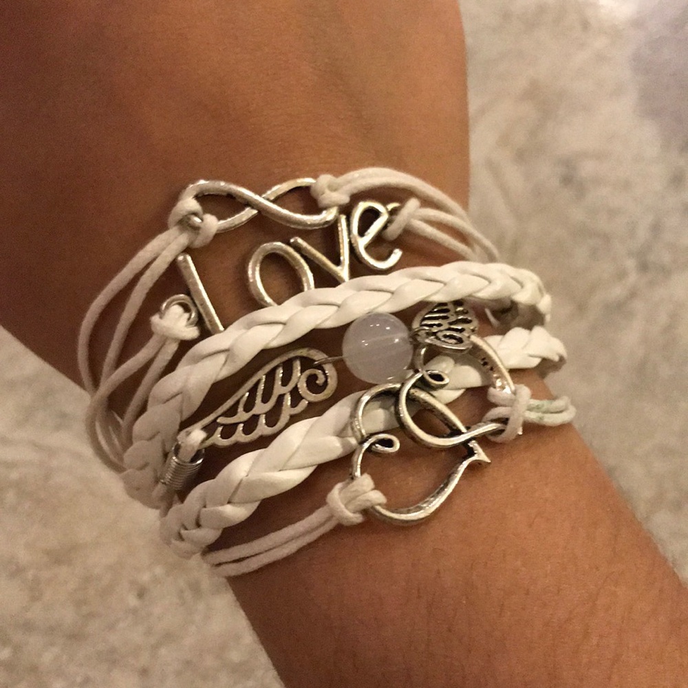 Set of bracelets combined in one